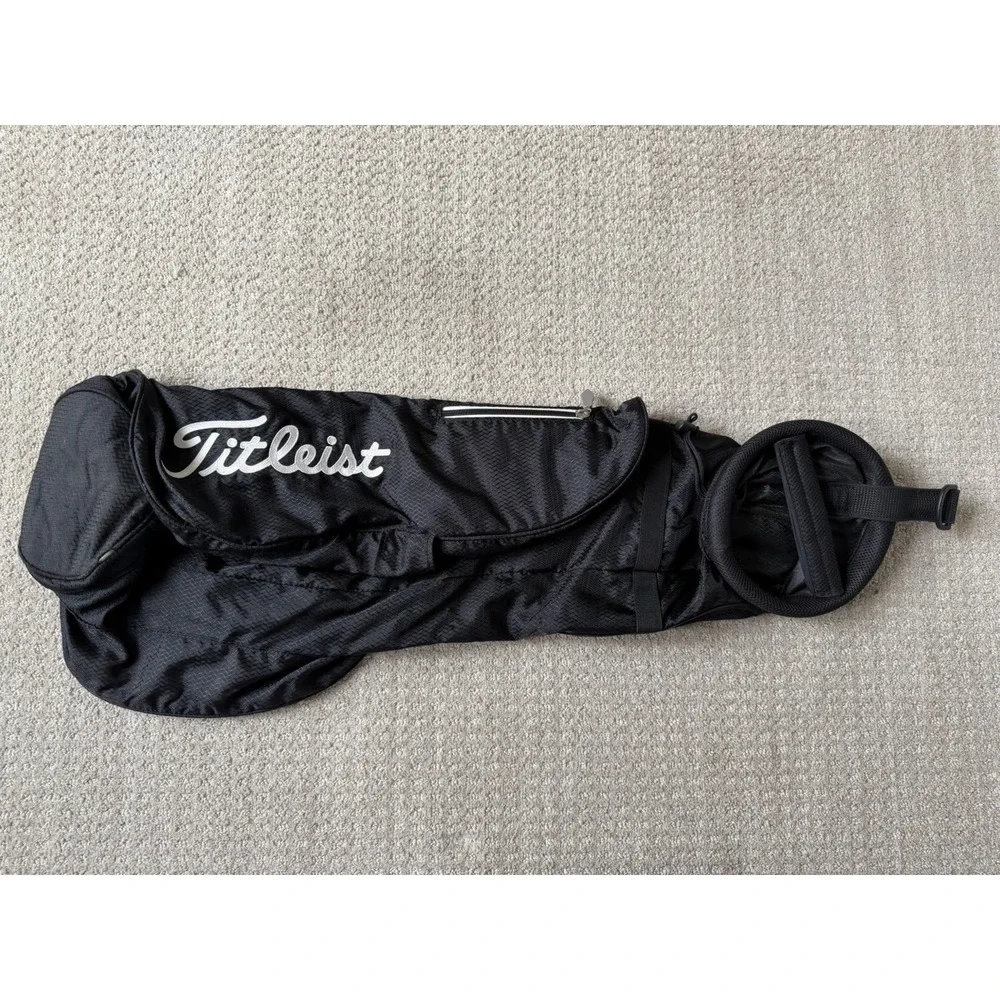 Titleist Black Sunday Carry Golf Bag Multiple Pockets *NO STRAP - Picture 1 of 9